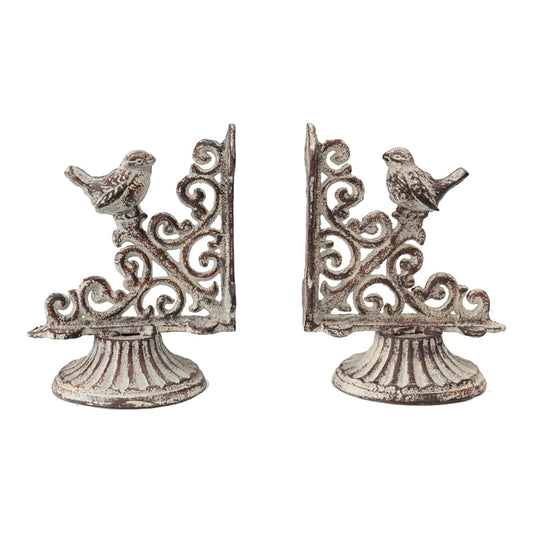 FRENCH PROVINCIAL BIRD BOOKENDS SET
