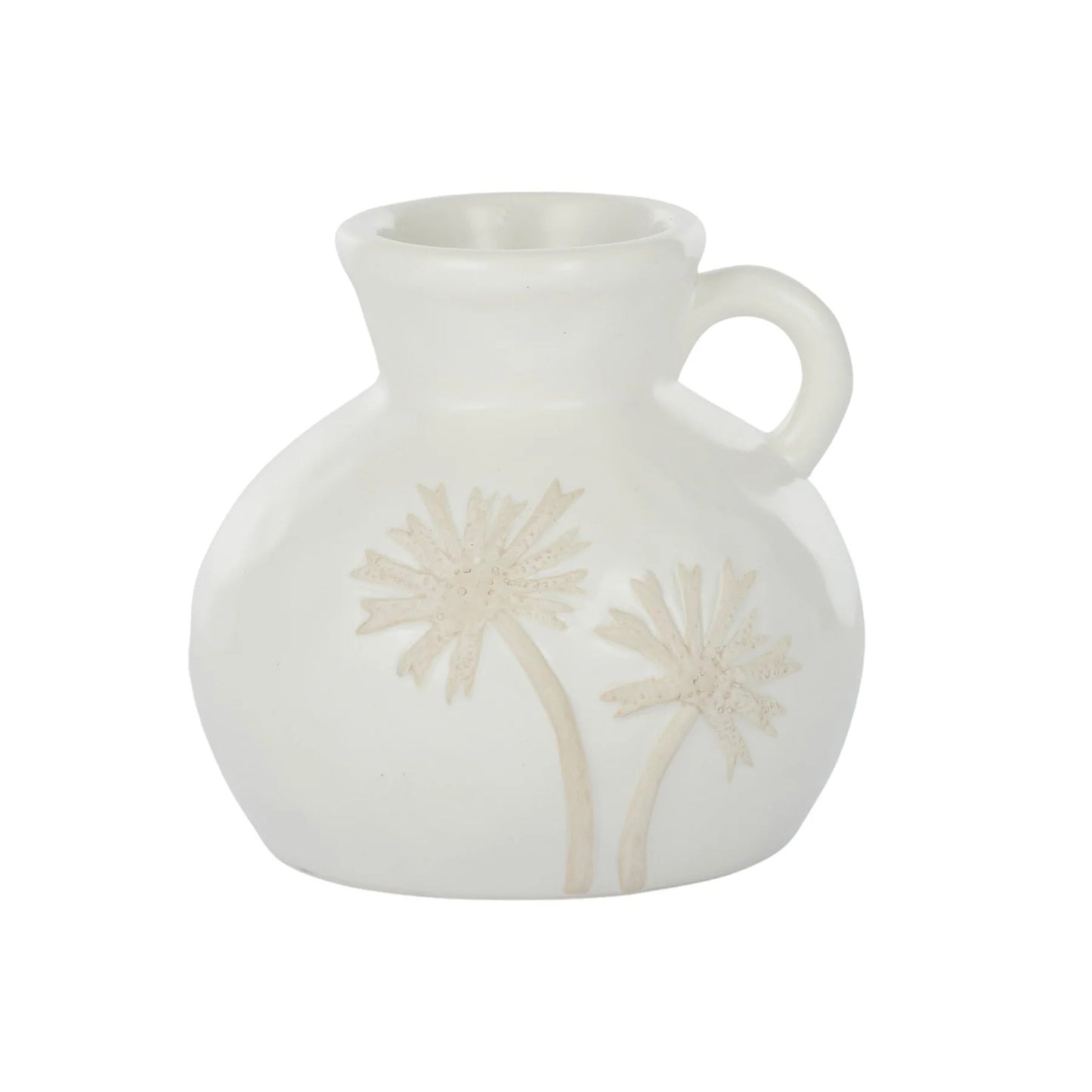 Faith Ceramic Vase 11x10.5cm White