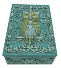TURQUOISE OWL OF WISDOM TARO BOX